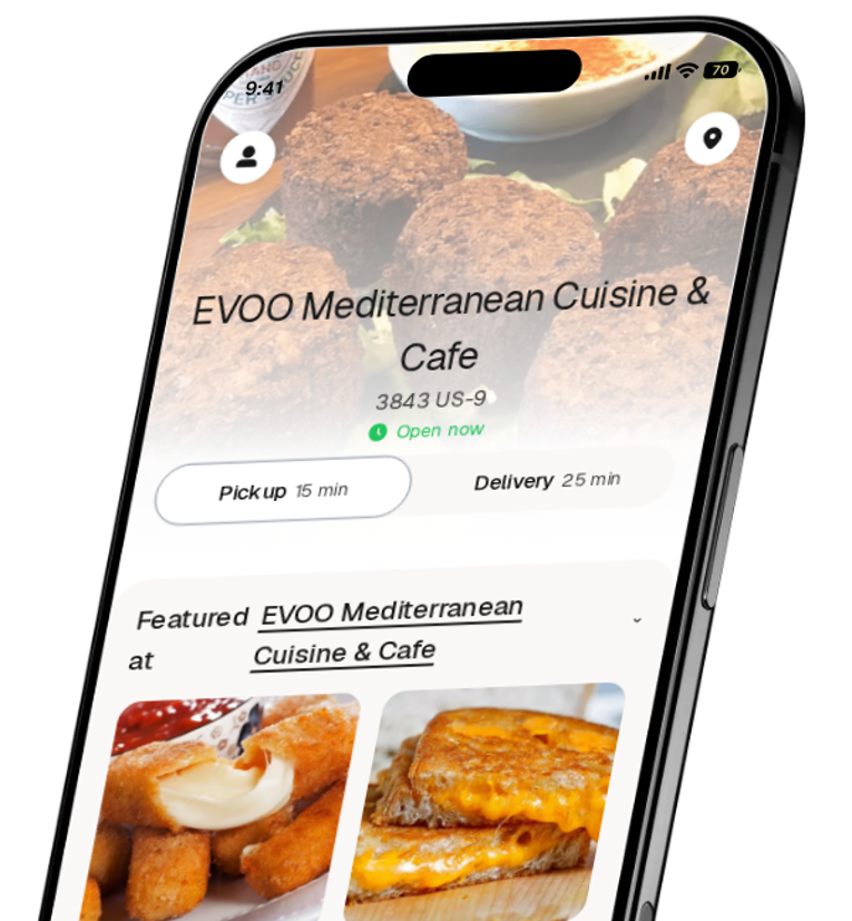 EVOO Mediterranean Cuisine & Cafe app preview
