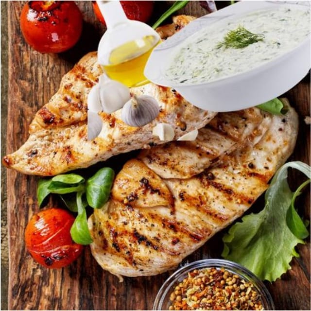 Chicken Tzatziki Wrap.