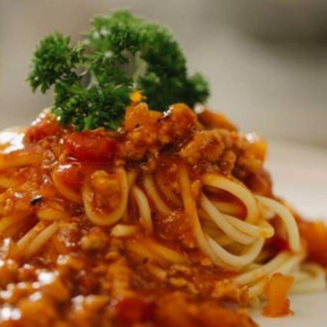 Pasta Bolognese.