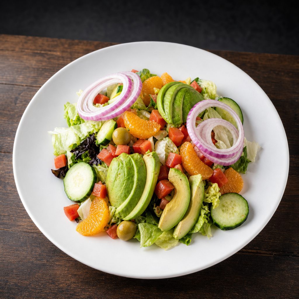 Mandarin Avocado Salad.