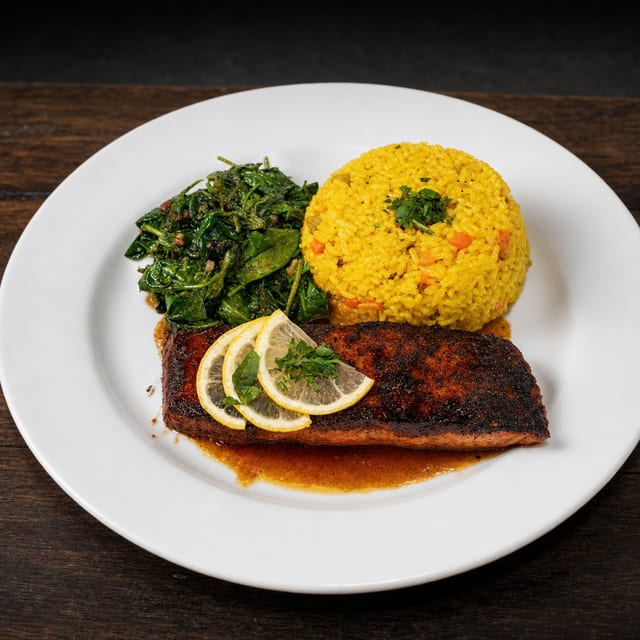 Honey Glazed Salmon.
