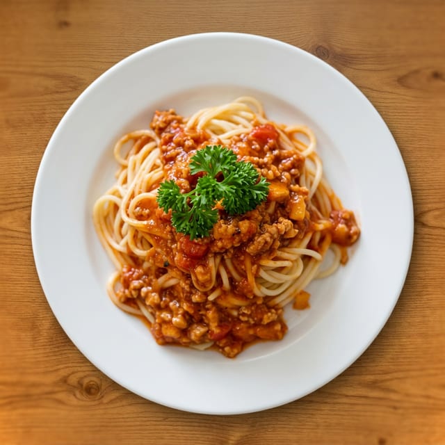 Pasta Bolognese.