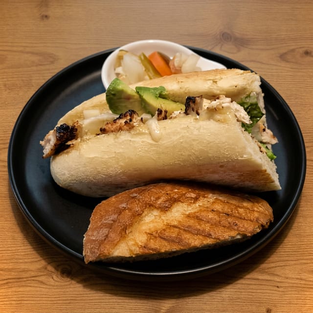 Chicken Avocado Panini.